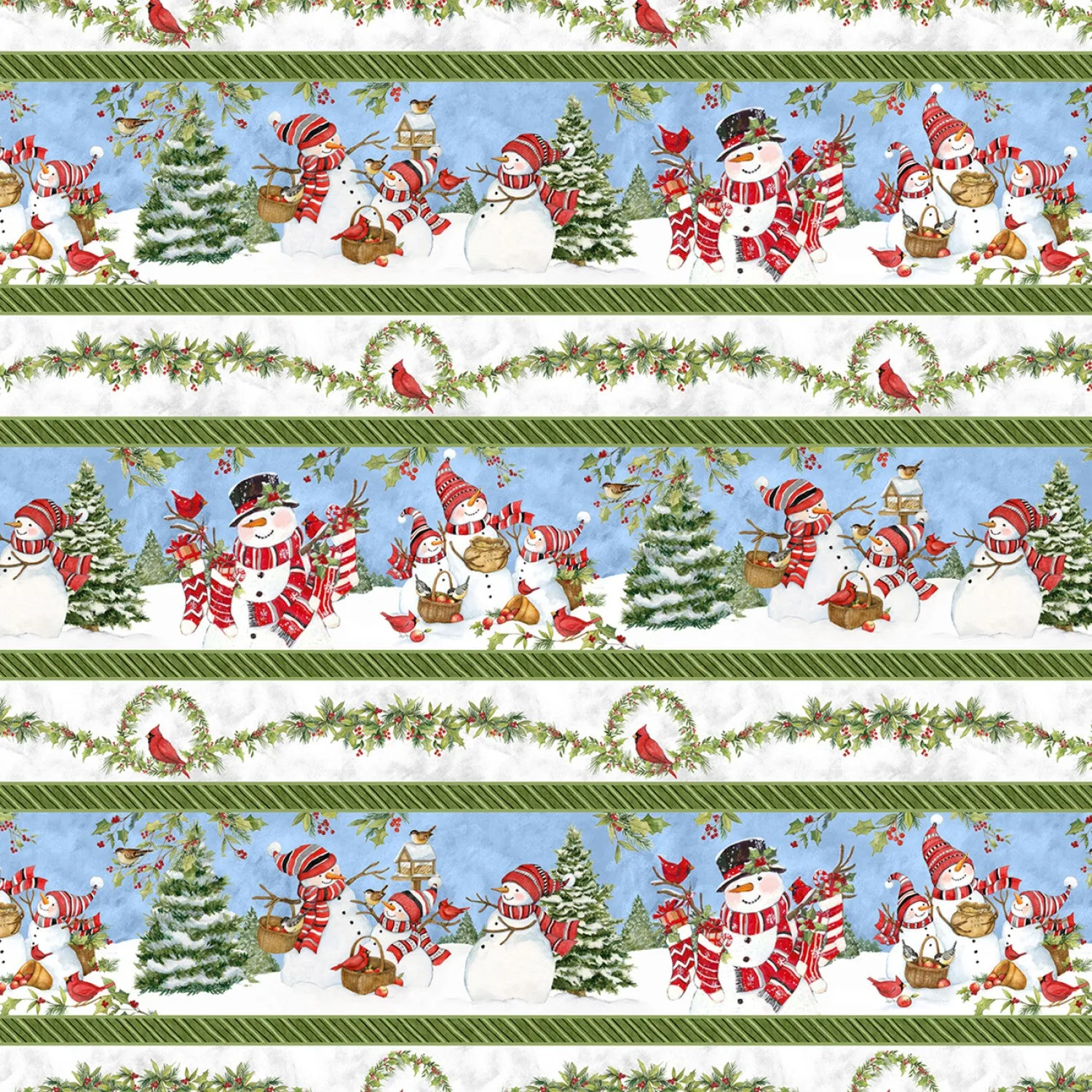 Frosty Frolic | 10" Precut Squares by Susan Winget for Wilmington | 42pcs