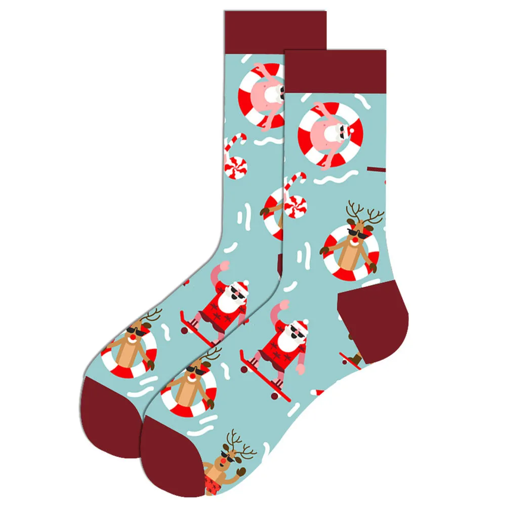 Fun Print Christmas Holiday Socks