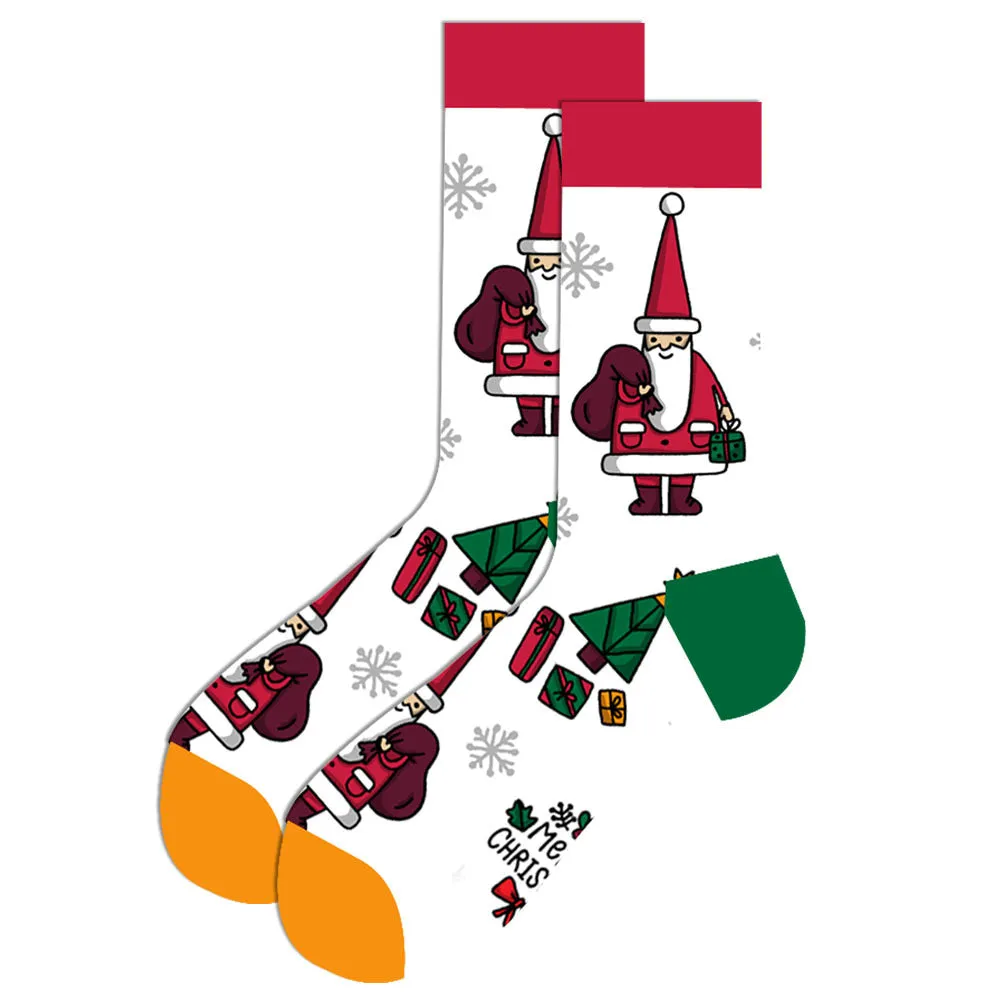 Fun Print Christmas Holiday Socks