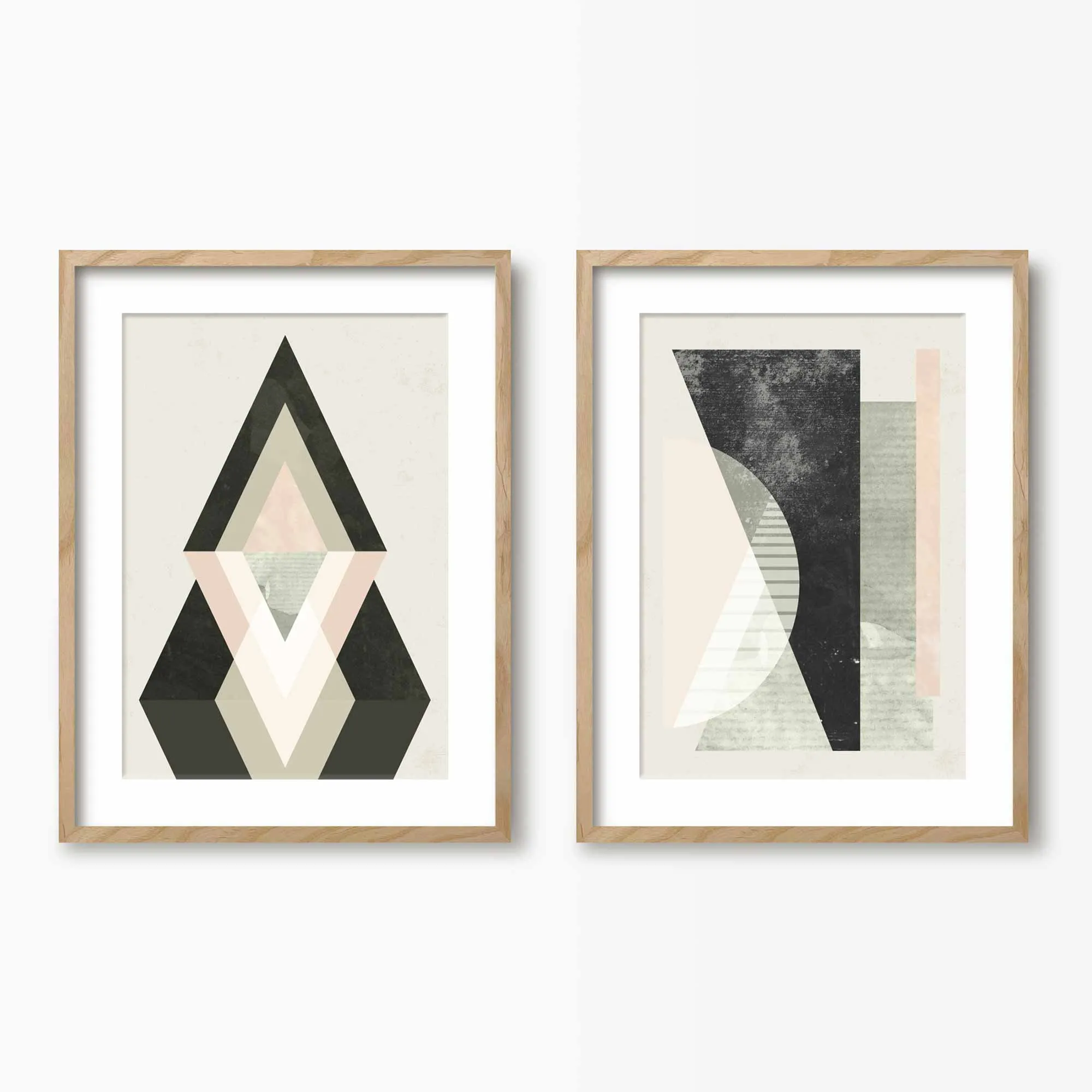 Geometric Abstract Wall Art Set