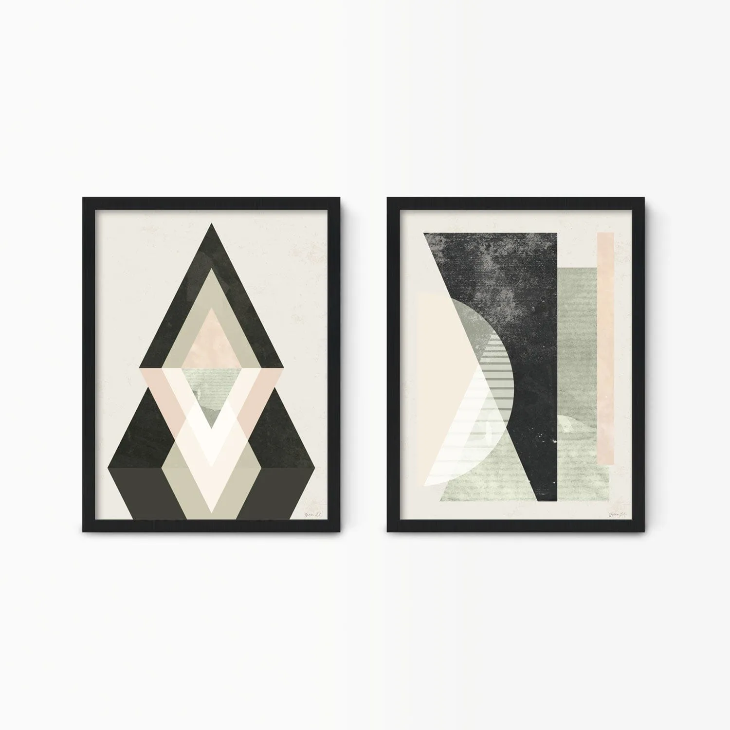 Geometric Abstract Wall Art Set