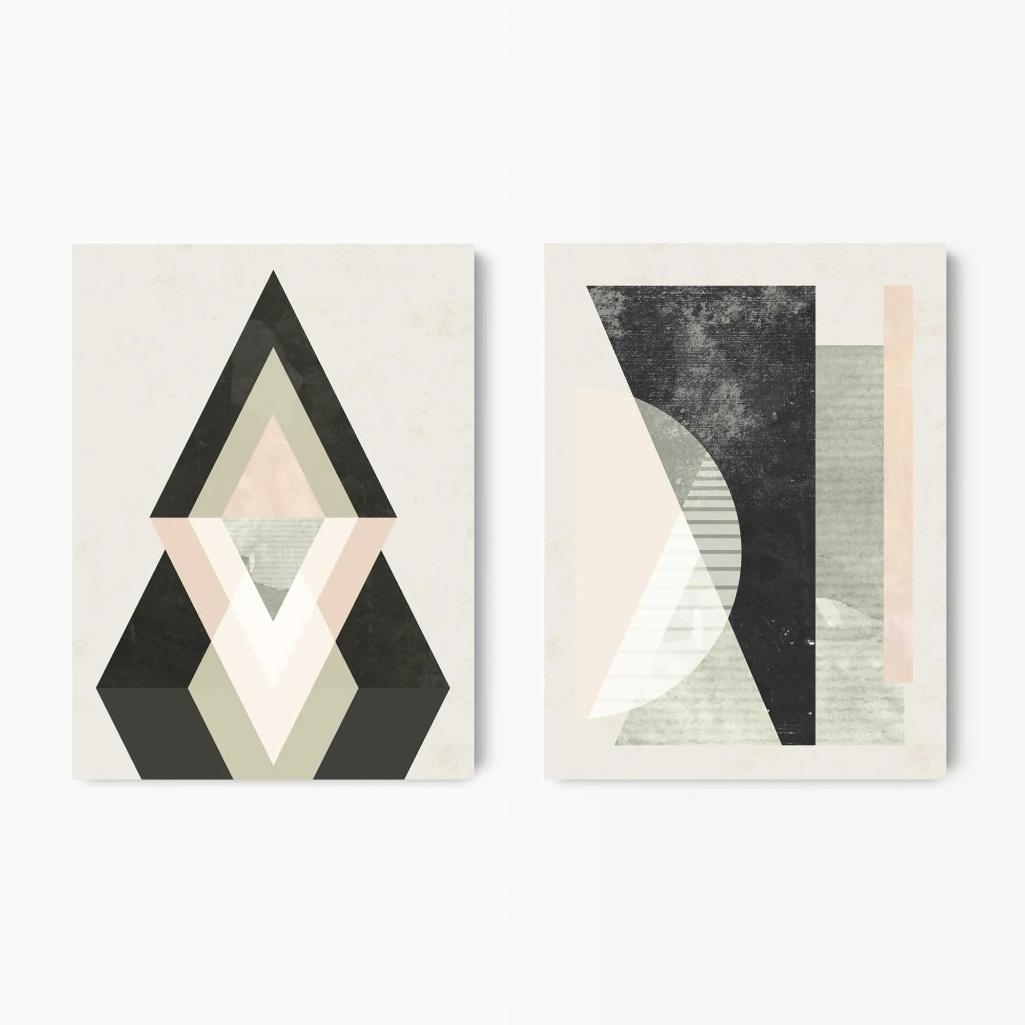 Geometric Abstract Wall Art Set