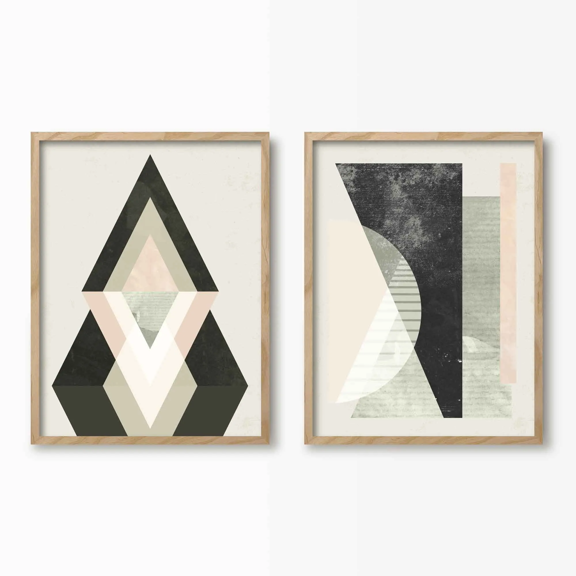 Geometric Abstract Wall Art Set