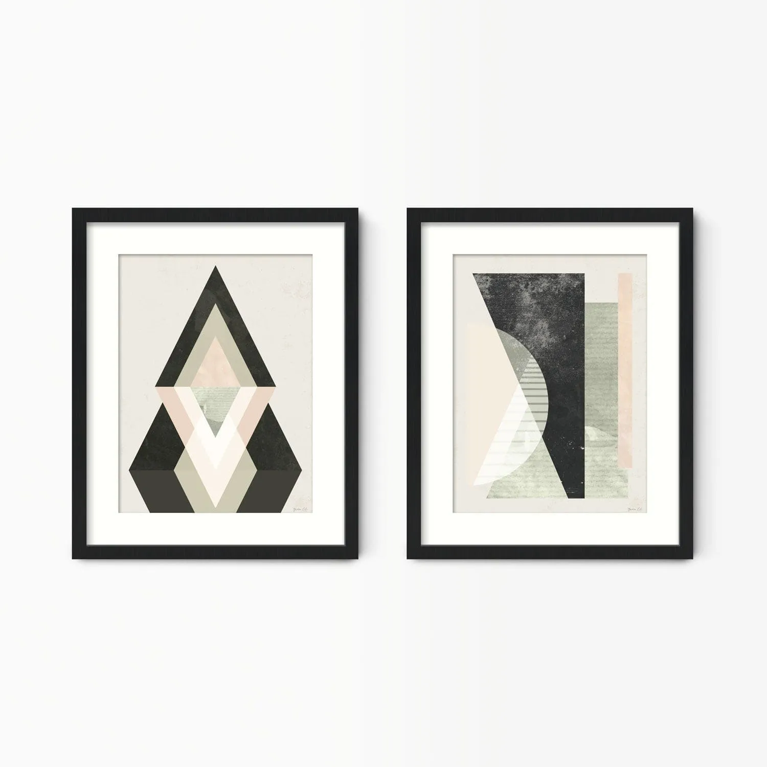 Geometric Abstract Wall Art Set