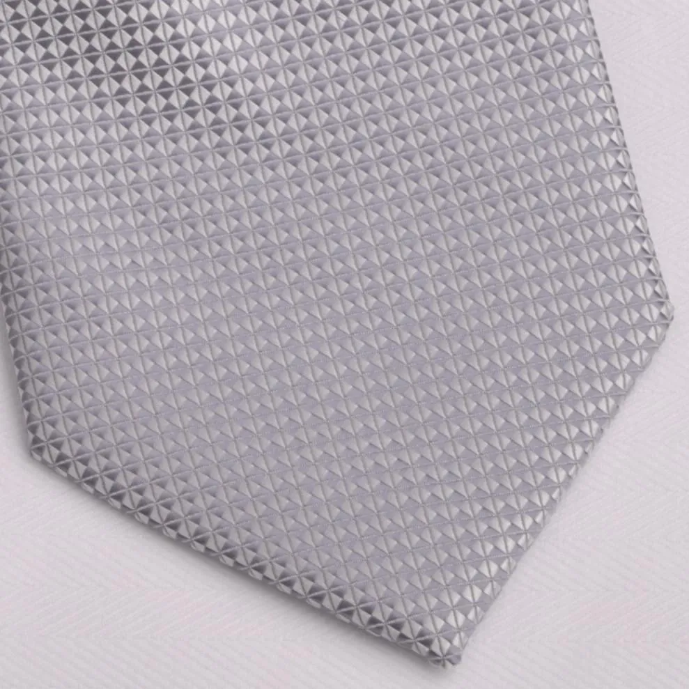 Grey Snakeskin Patterned Skinny Tie with Diamond Luxury Fashion 3"