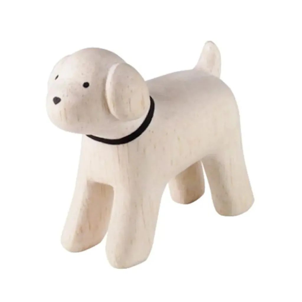 Handmade Tiny Wooden Farm Animals - Poodle