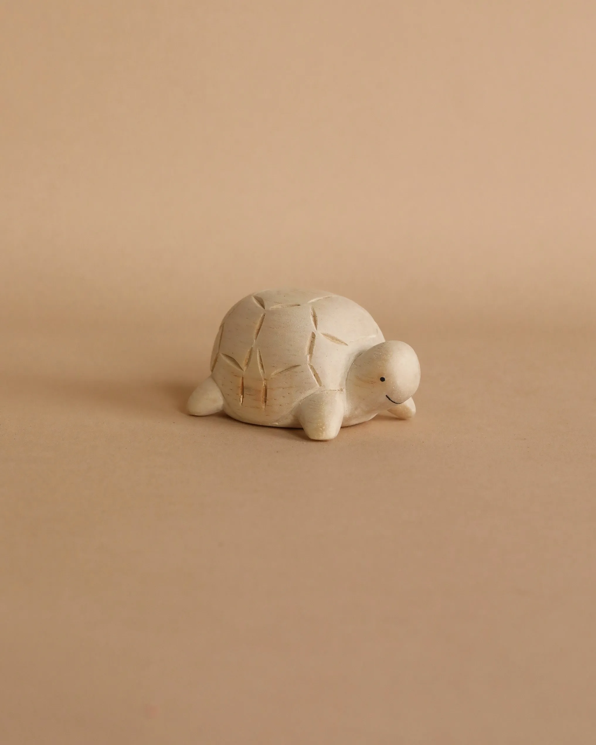 Handmade Tiny Wooden Forest Animals - Turtle