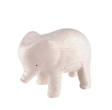 Handmade Tiny Wooden Safari Animals - Elephant