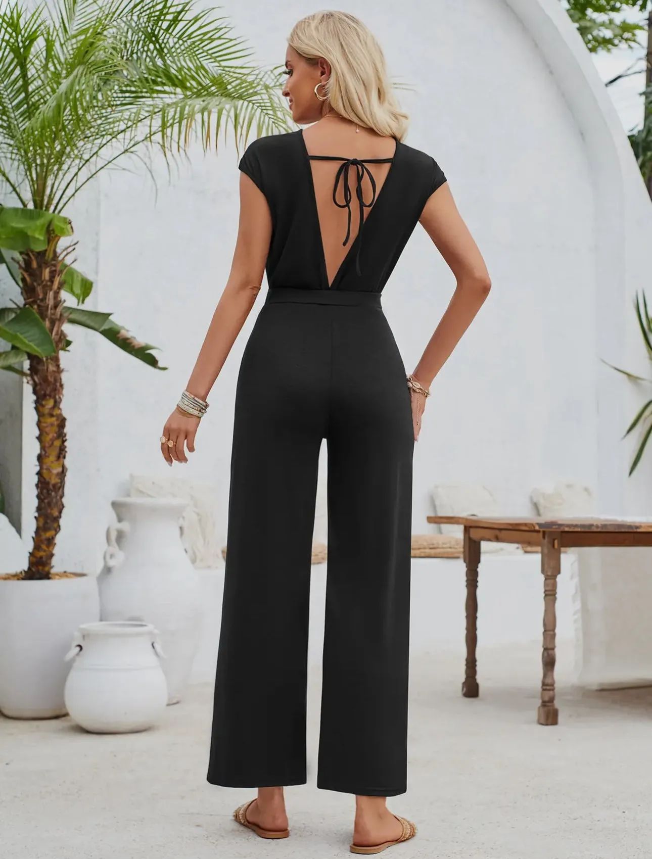 Hayes Jersey Knit Twist Jumpsuit