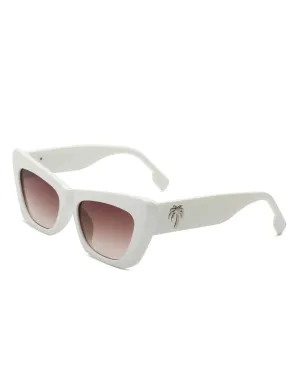 Hush - Chic Retro Tinted Cat Eye Women's Fashion Square Sunglasses