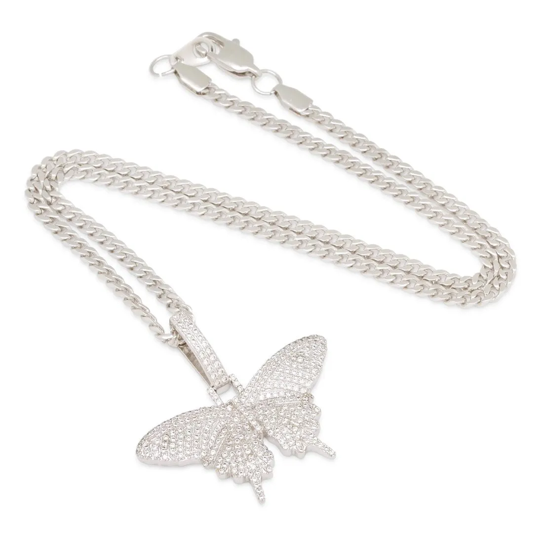 Iced Butterfly Necklace