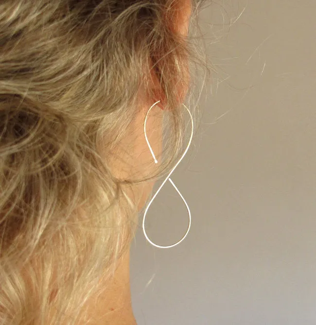 Infinity Earrings - Figure-8 Hoops