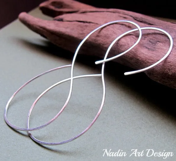 Infinity Earrings - Figure-8 Hoops