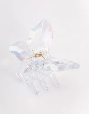 Iridescent Butterfly Claw Clip