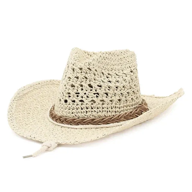 Kid's Cowboy Ring Top Straw Hat