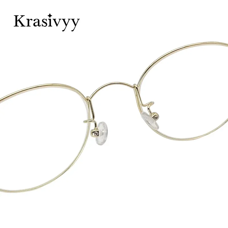 Krasivyy Womens Full Rim Oval Titanium Eyeglasses Kr7287