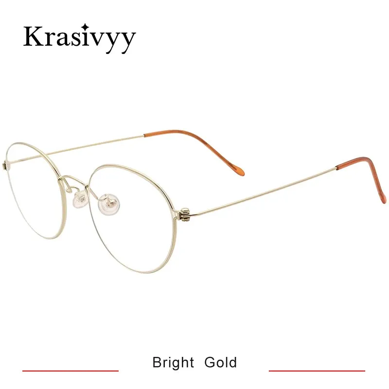 Krasivyy Womens Full Rim Oval Titanium Eyeglasses Kr7287