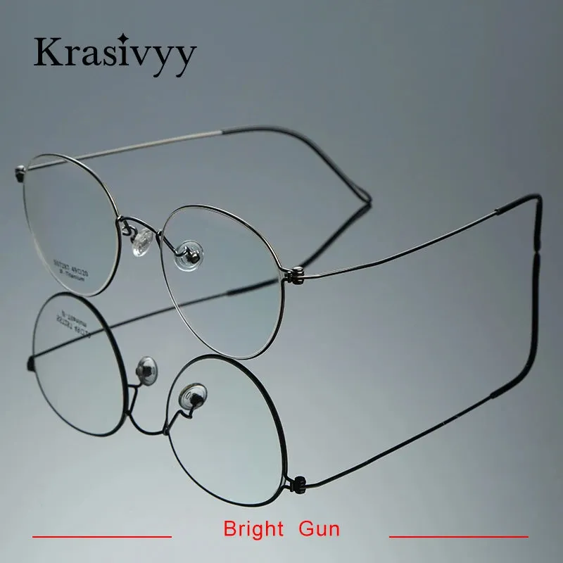 Krasivyy Womens Full Rim Oval Titanium Eyeglasses Kr7287