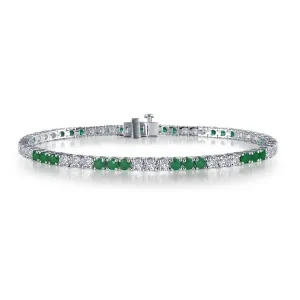 Lafonn Classic Round Emerald Bracelet B2001CEP72