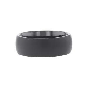 Lamberto Black Ceramic Wedding Ring