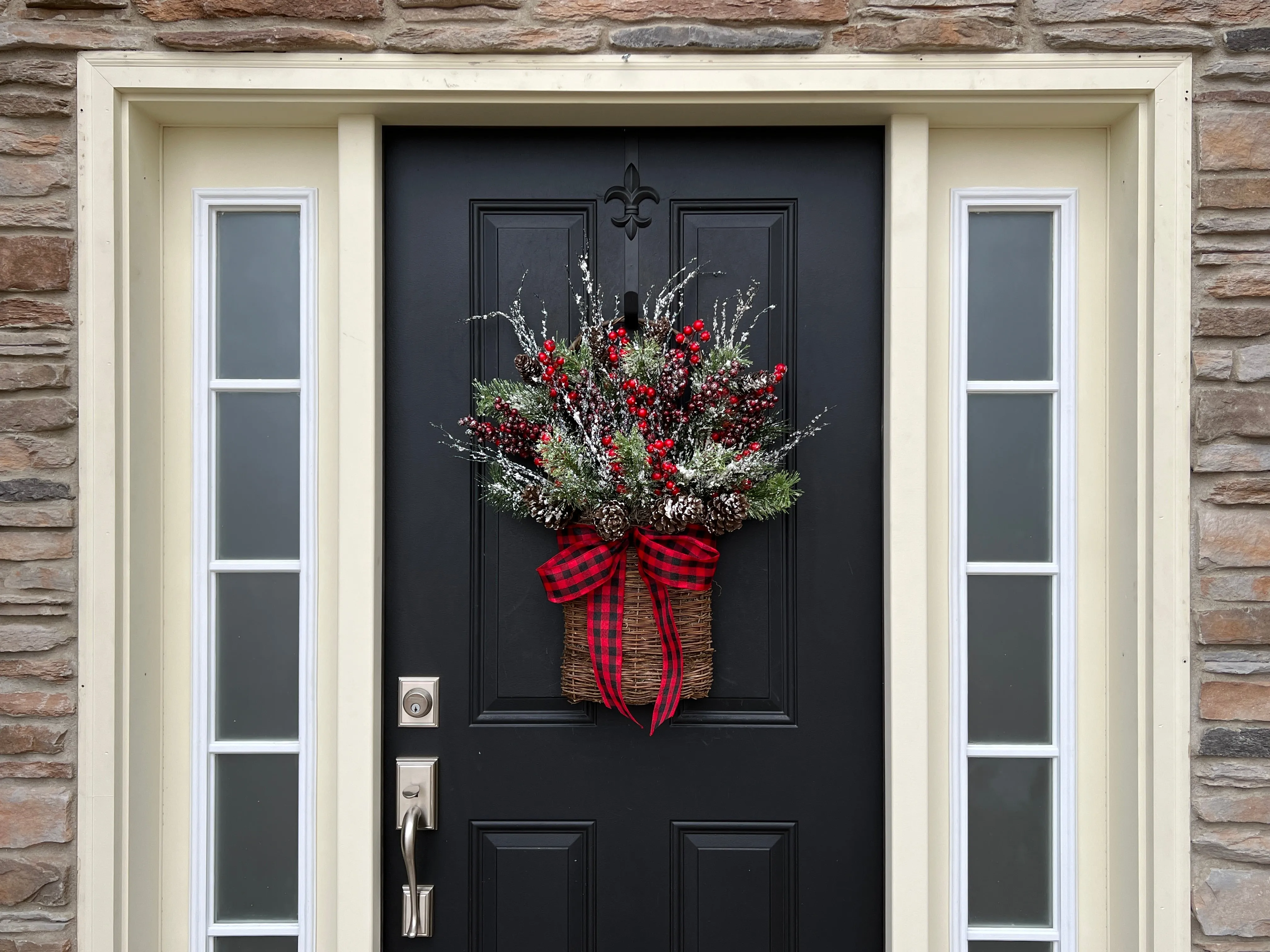 Let it Snow Front Door Christmas Basket