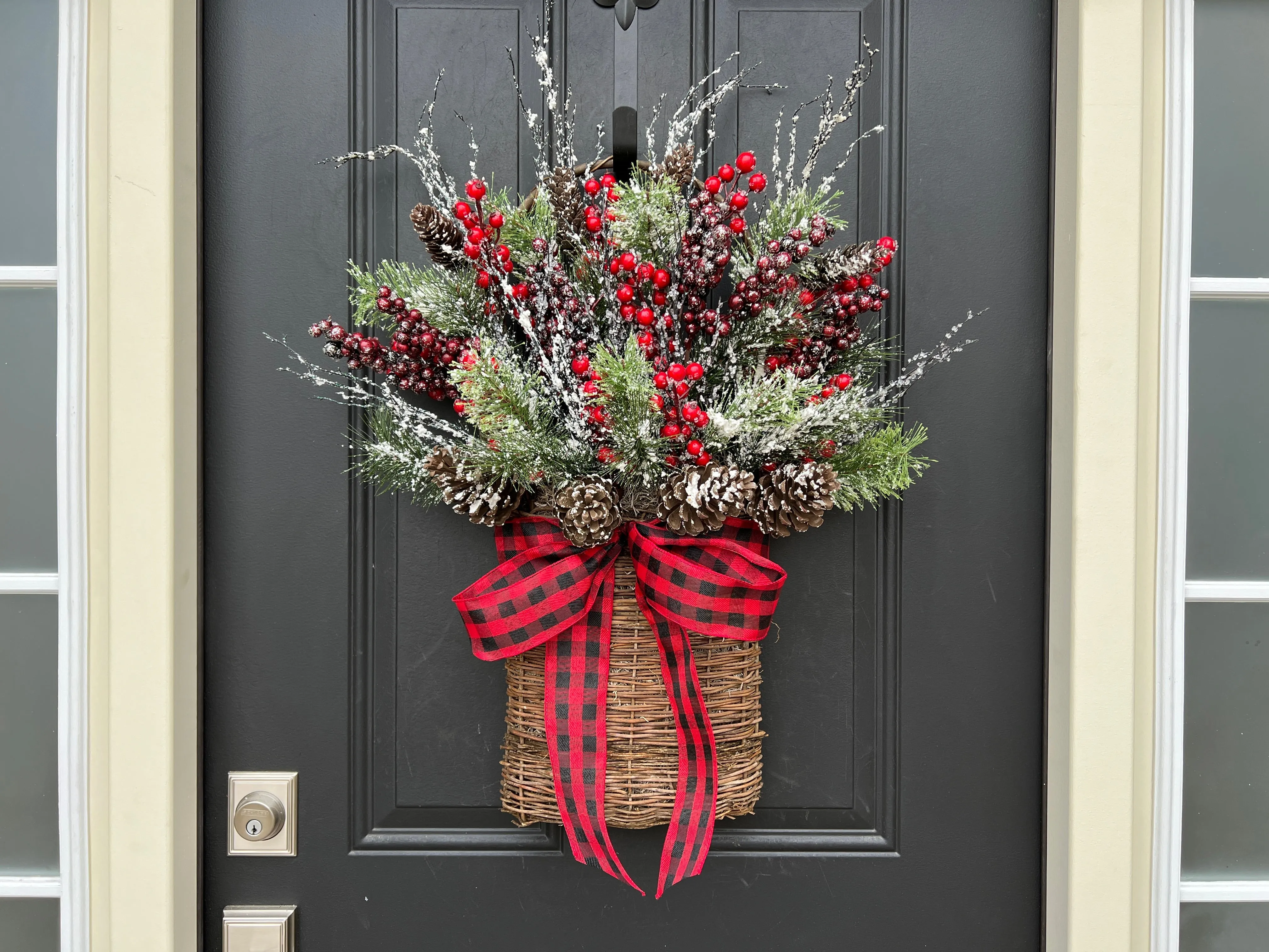 Let it Snow Front Door Christmas Basket