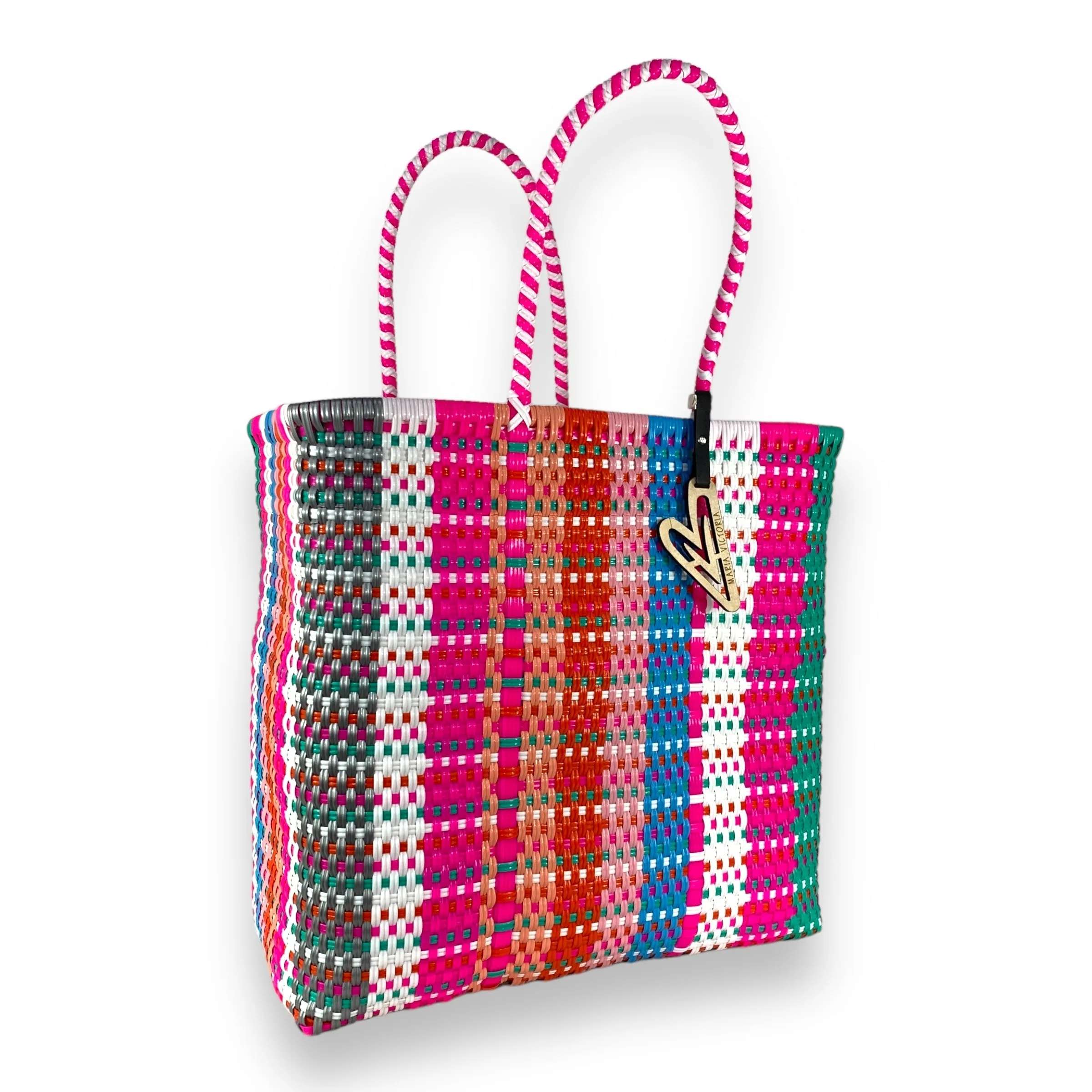 Maria Victoria | Bella Tote | Upcycled, Handwoven, Multicolor Tote