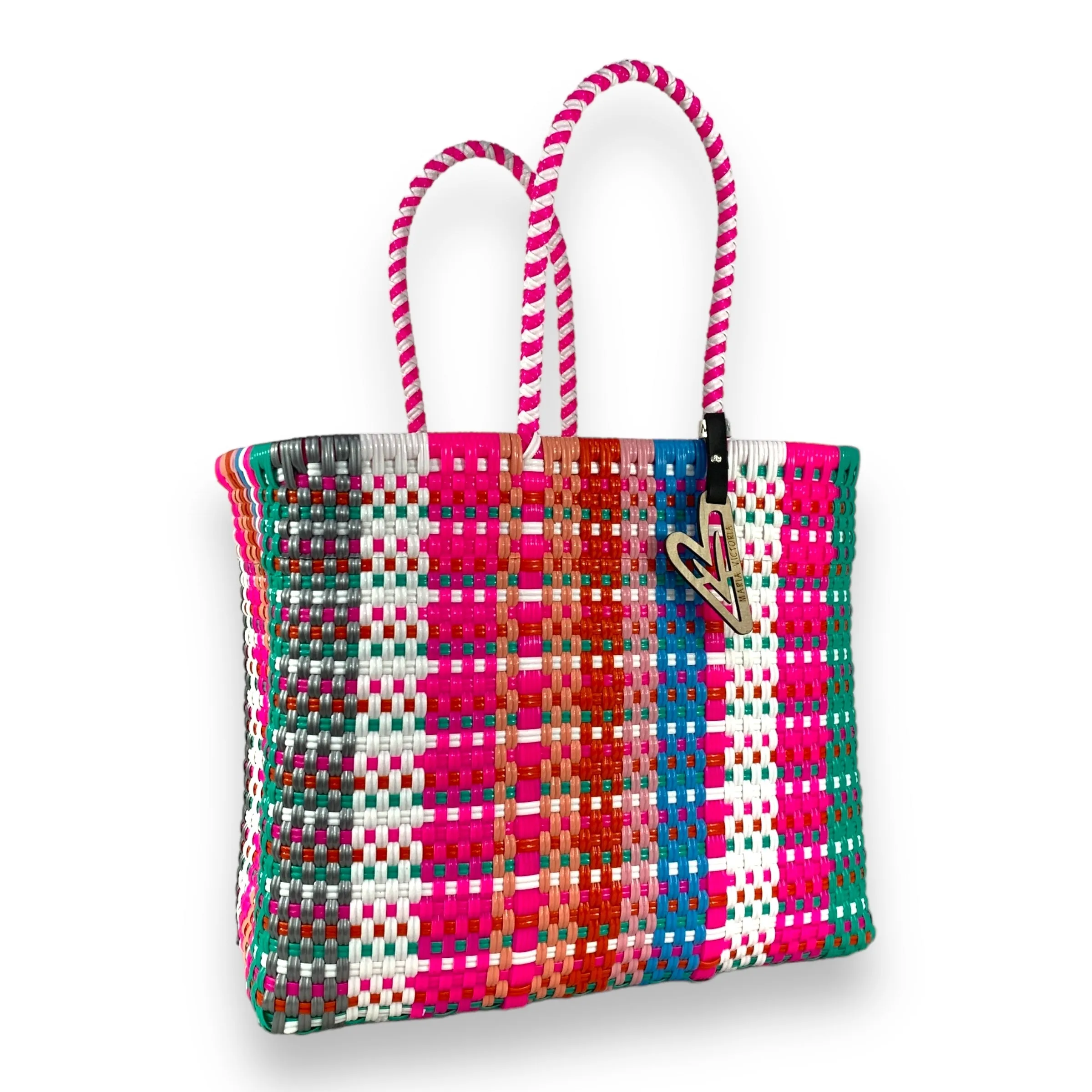 Maria Victoria | Bella Tote | Upcycled, Handwoven, Multicolor Tote