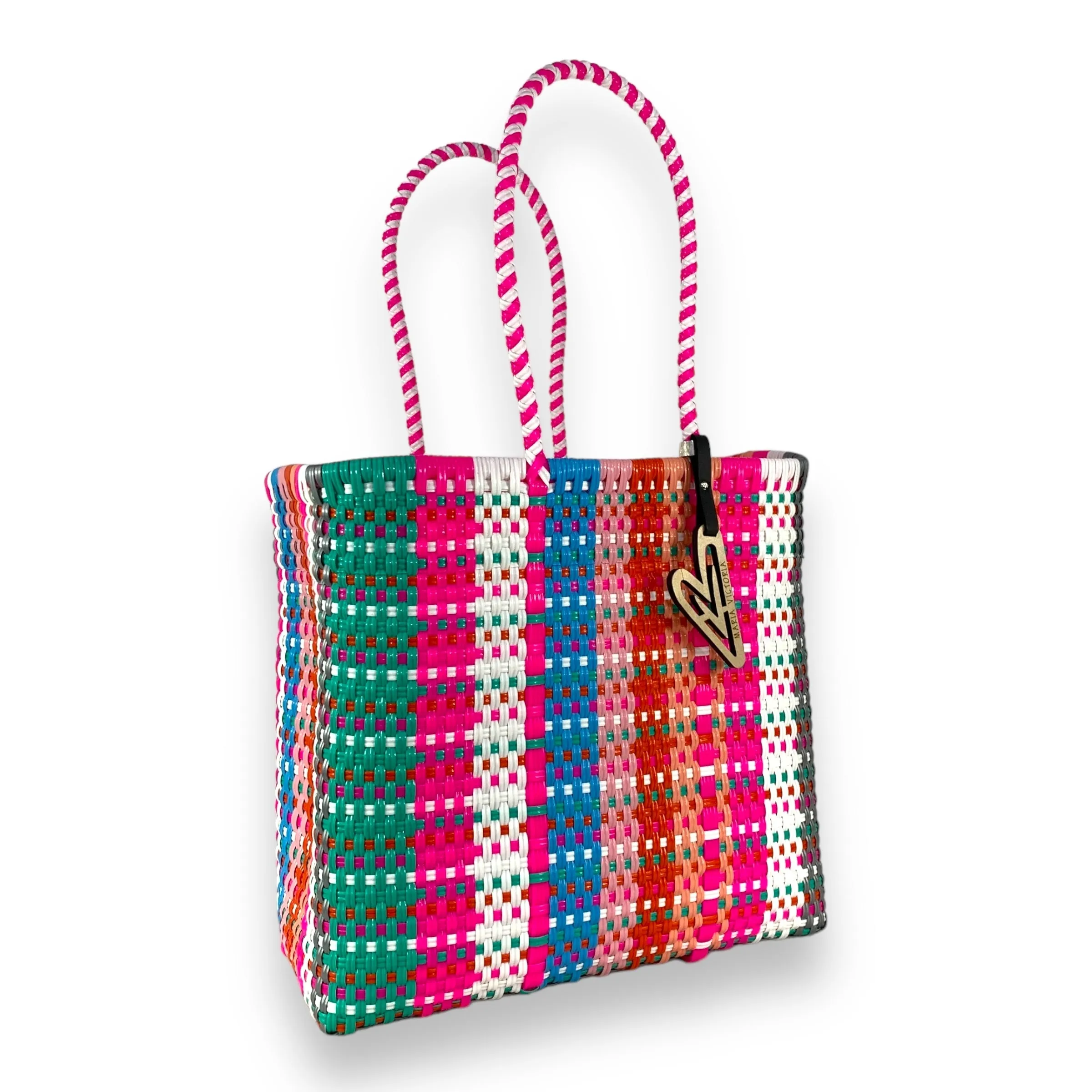 Maria Victoria | Bella Tote | Upcycled, Handwoven, Multicolor Tote