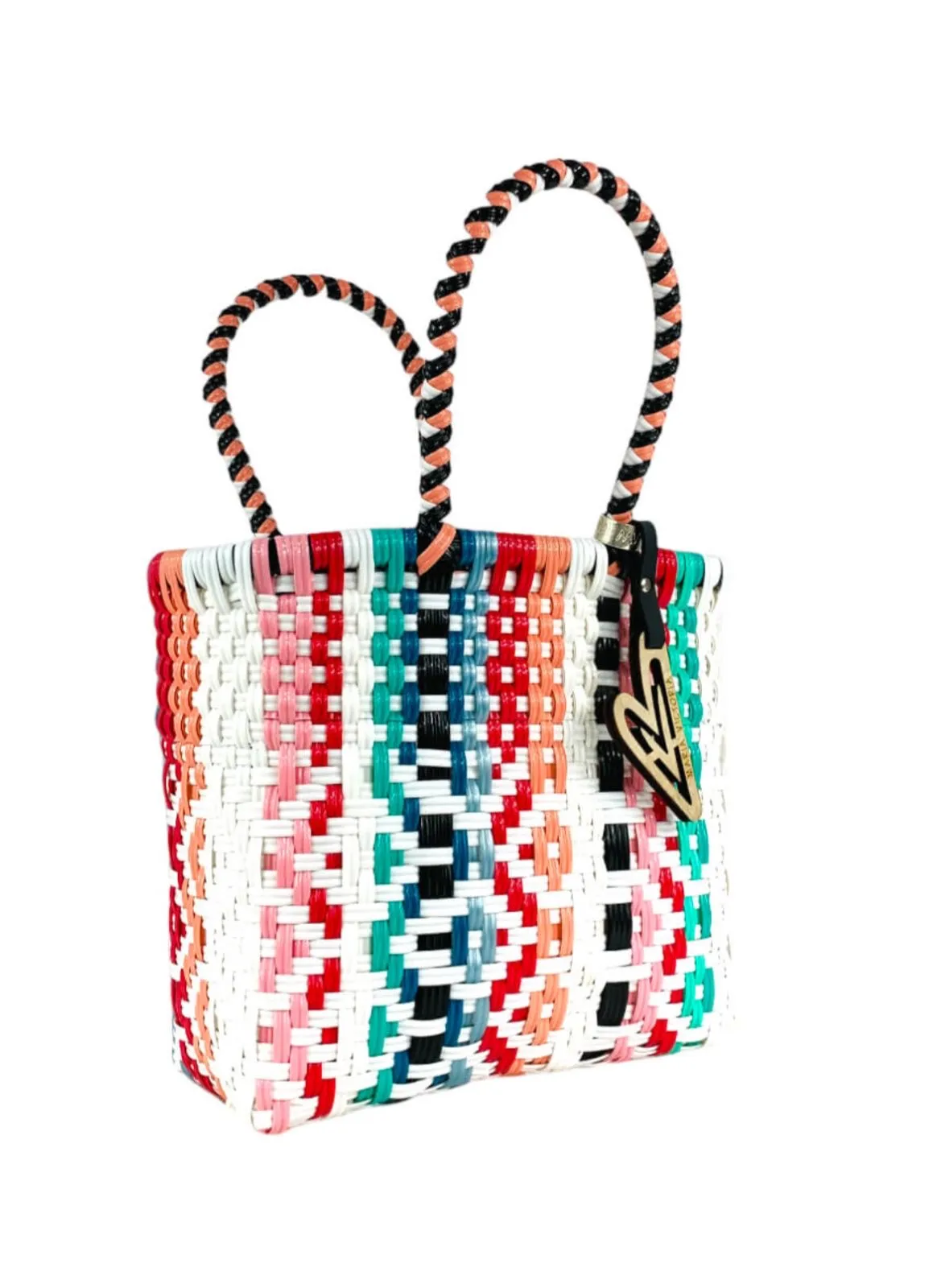 Maria Victoria | Valentina Tote | Upcycled, Handwoven, Multicolor Tote