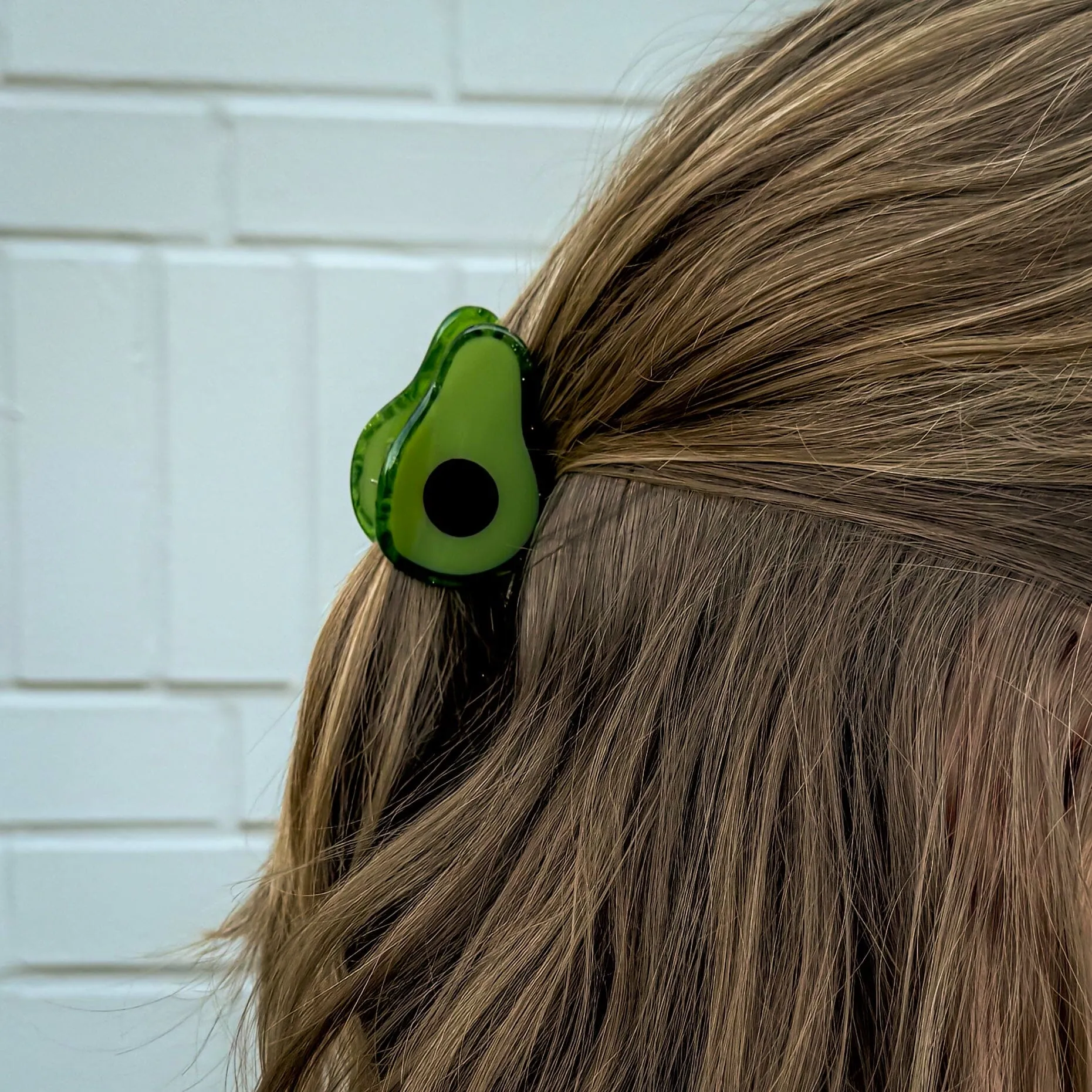 Mini Avocado Hair Claw Clip