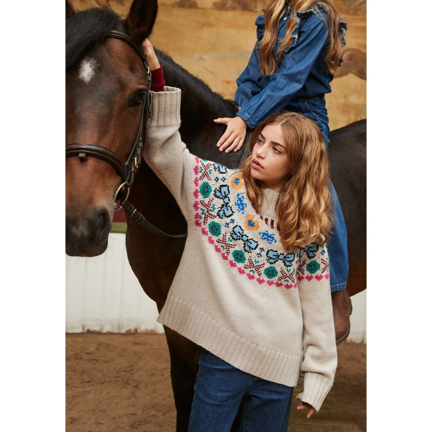 Molo Pixel Bows Gimlassi Crewneck