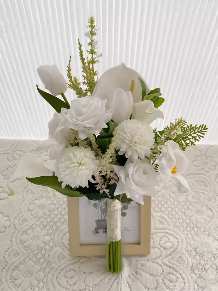 Nature-Inspired Mori Style Bridal Bouquet - Rustic Elegance