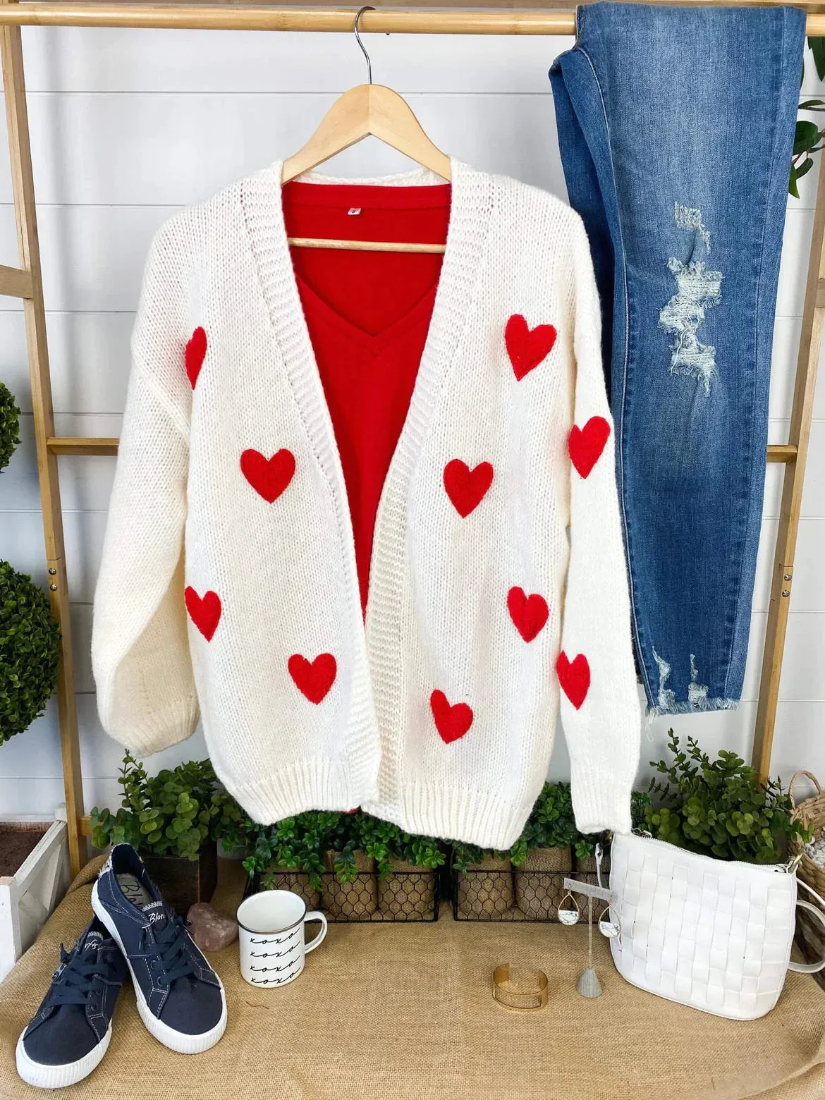 Oh, My Hearts Sweater Cardigan from Michelle Mae