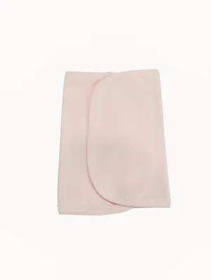 Organic Picot Trimmed Burp Cloth: Pink