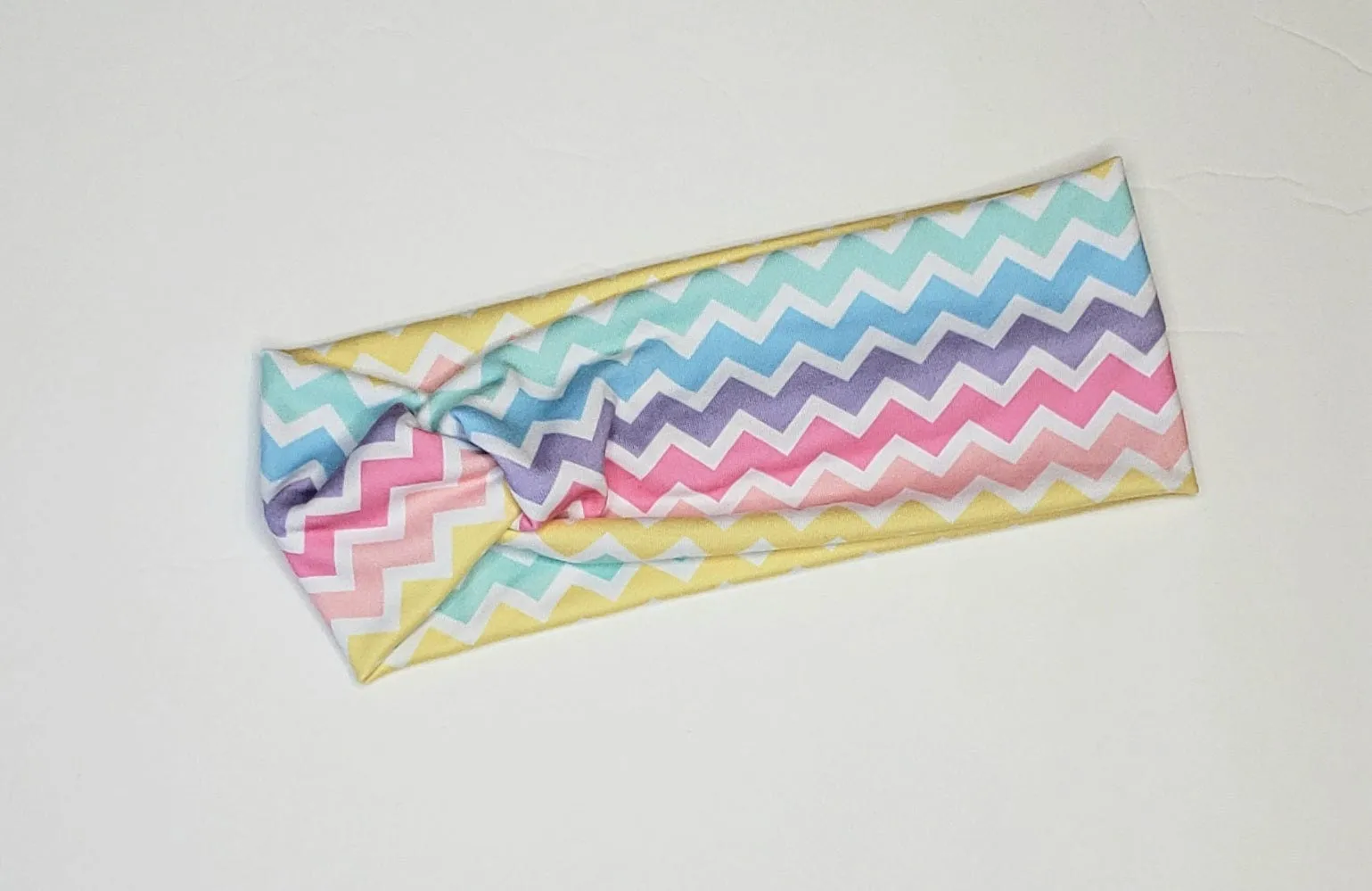 Pastel Chevron Print Headband