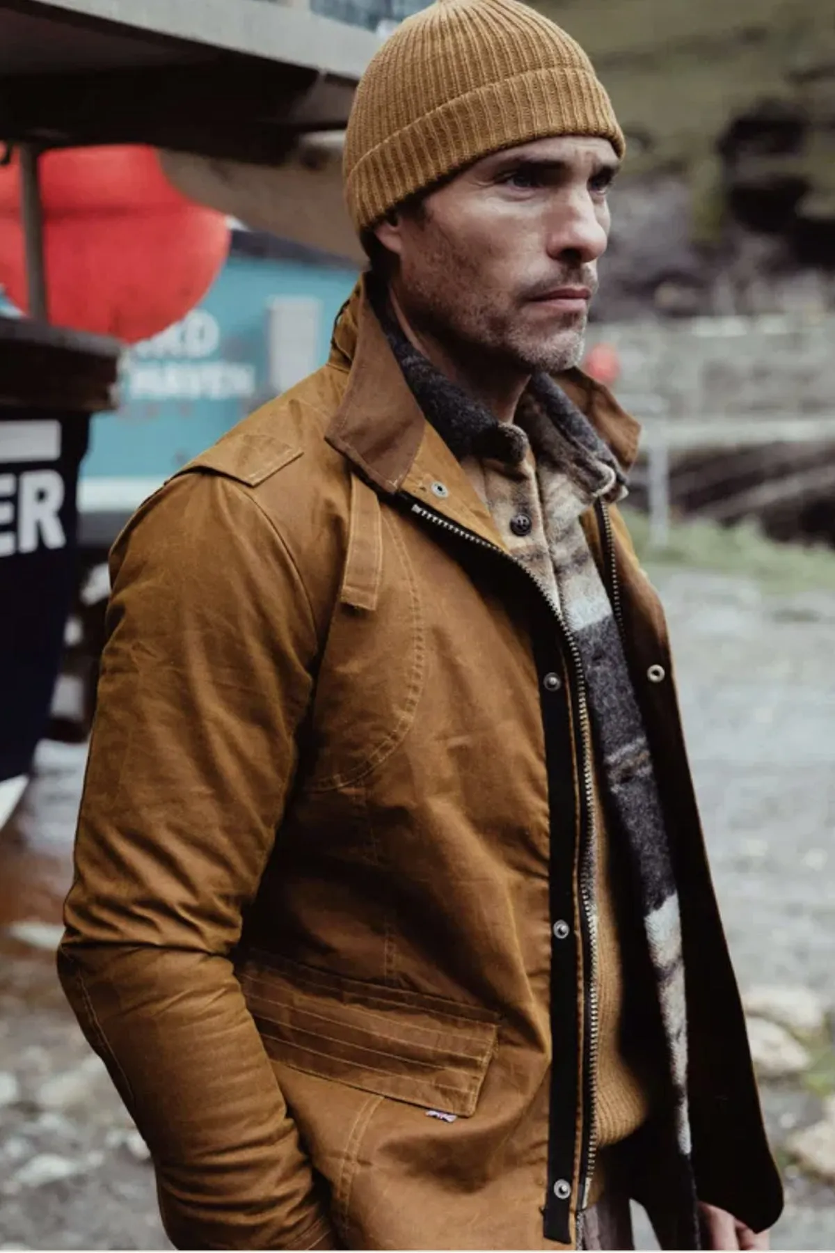 Peregrine - Bexley Waxed Jacket in Mustard