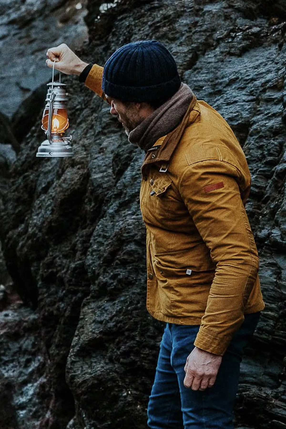 Peregrine - Bexley Waxed Jacket in Mustard