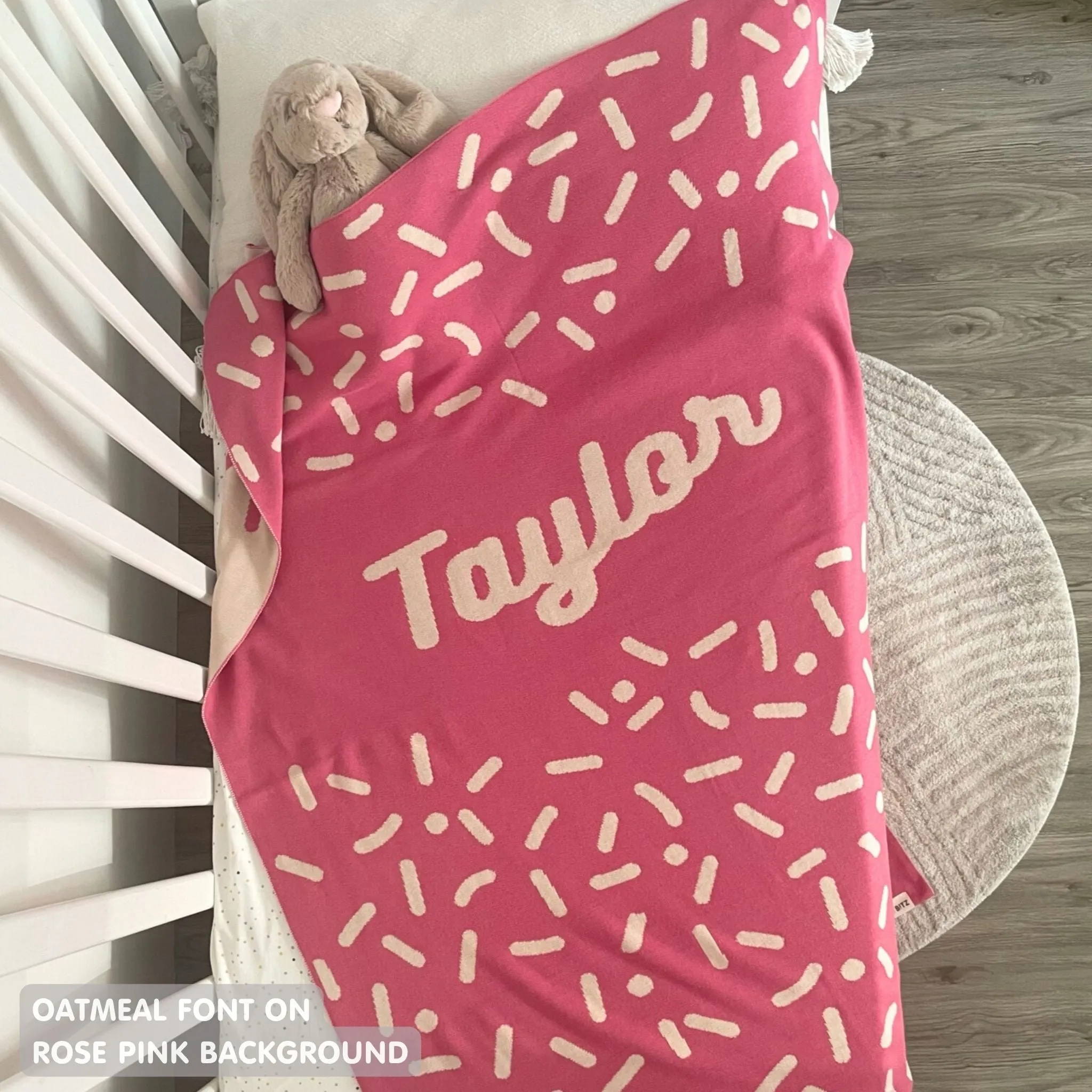 Personalized Blanket for Babies and Kids (The Confetti)