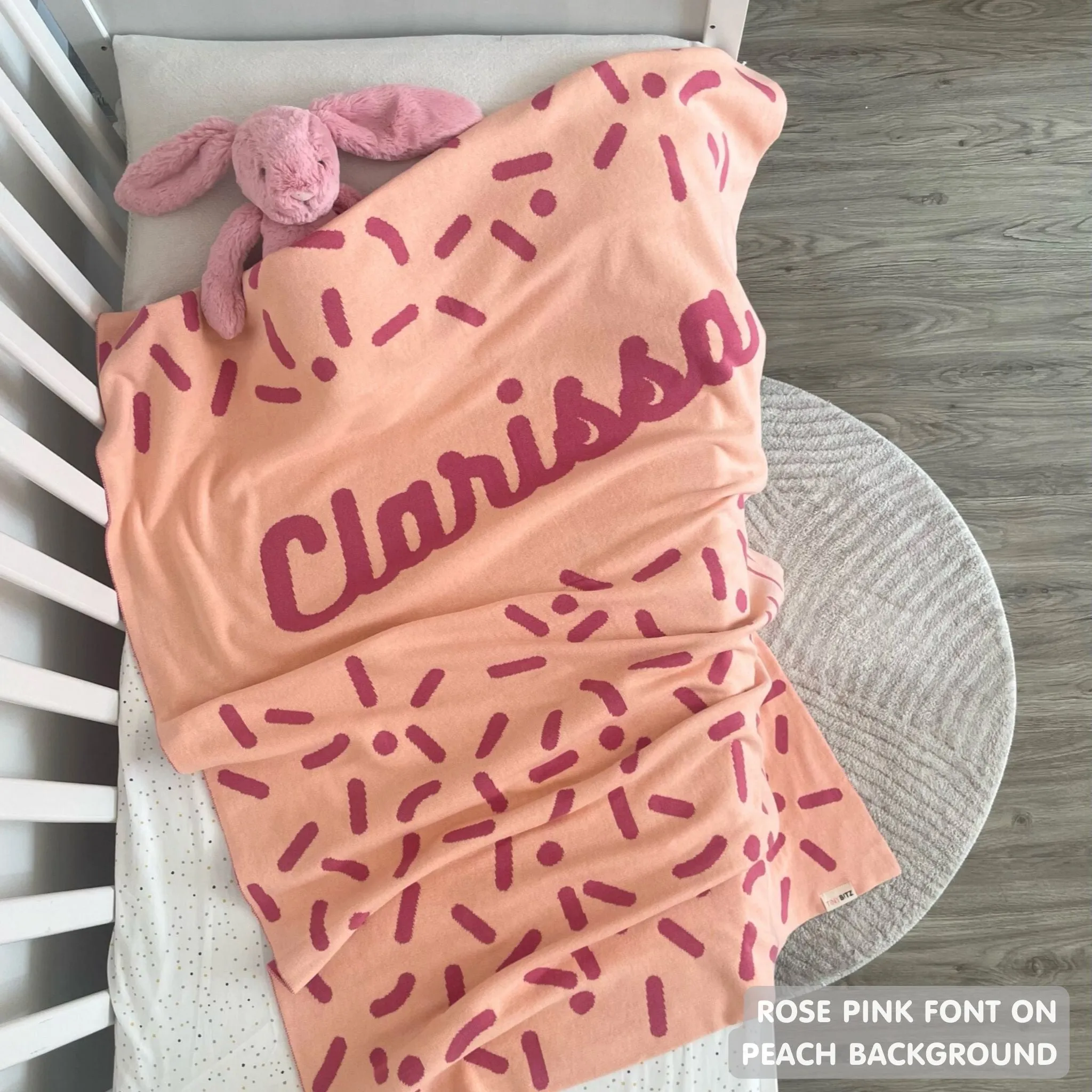 Personalized Blanket for Babies and Kids (The Confetti)