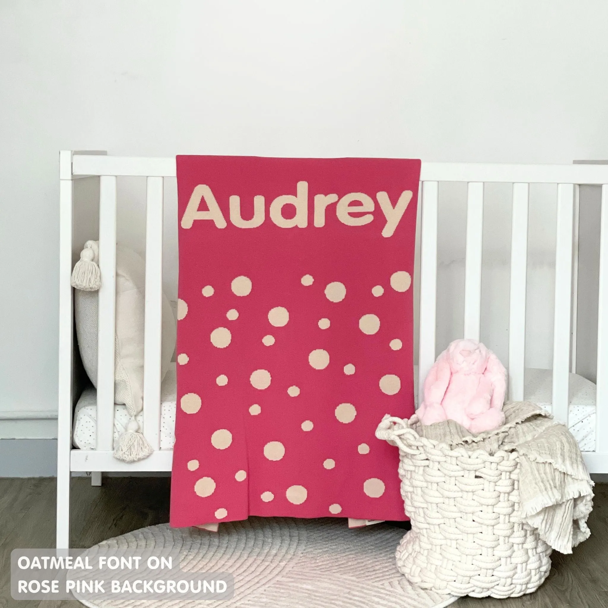 Personalized Blanket for Babies and Kids (The Dots)