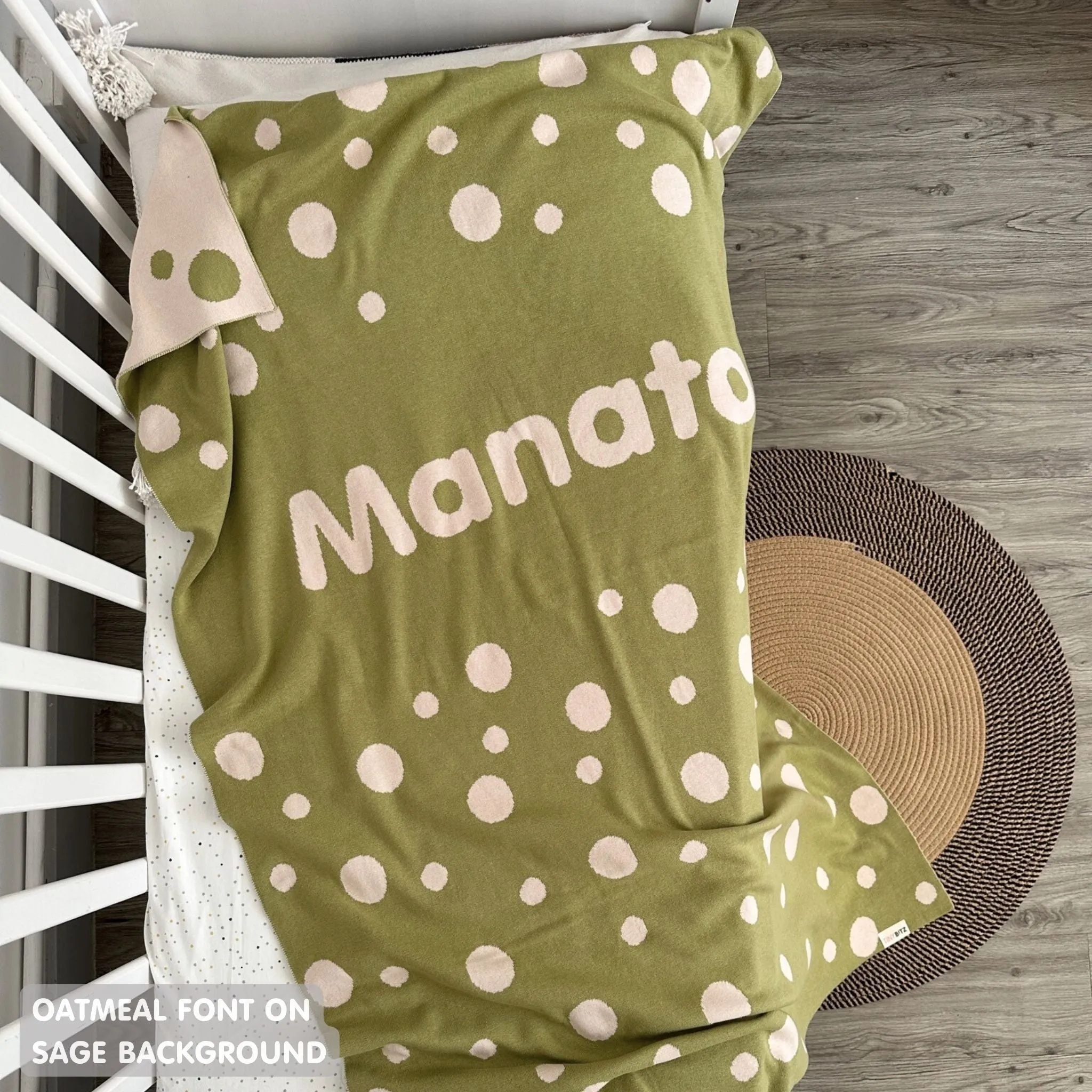 Personalized Blanket for Babies and Kids (The Dots)