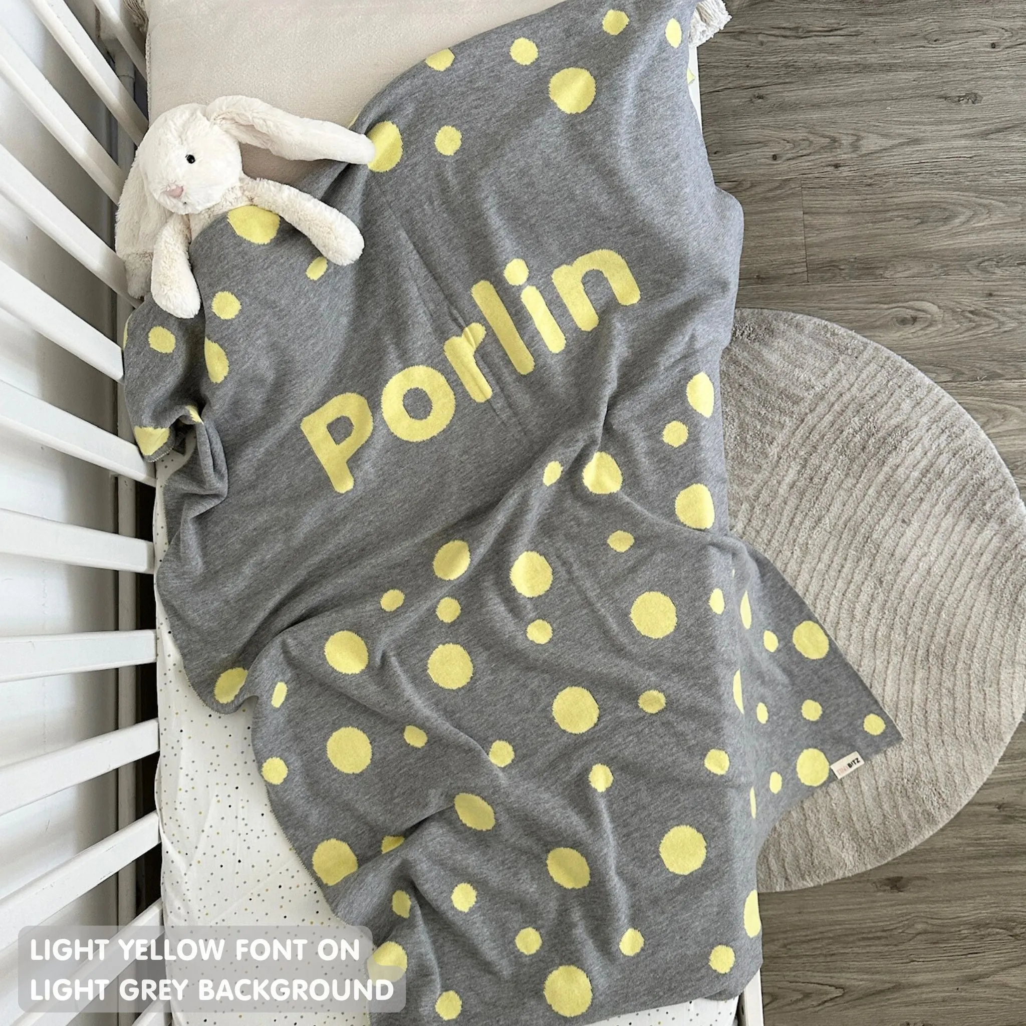 Personalized Blanket for Babies and Kids (The Dots)