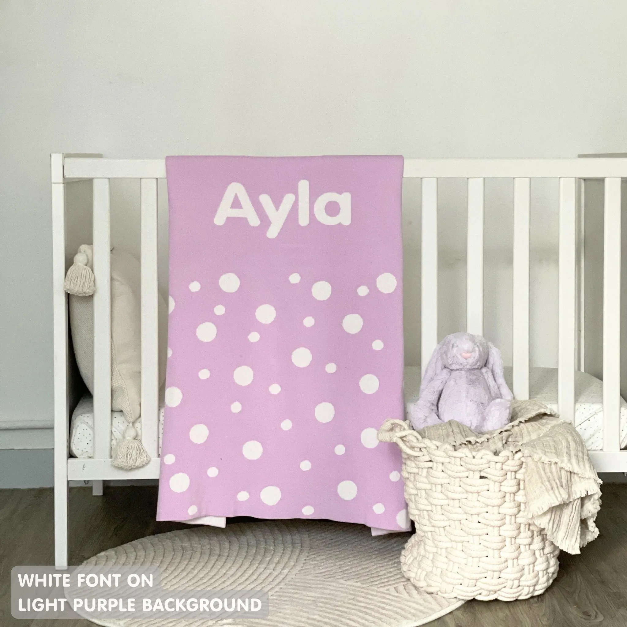 Personalized Blanket for Babies and Kids (The Dots)