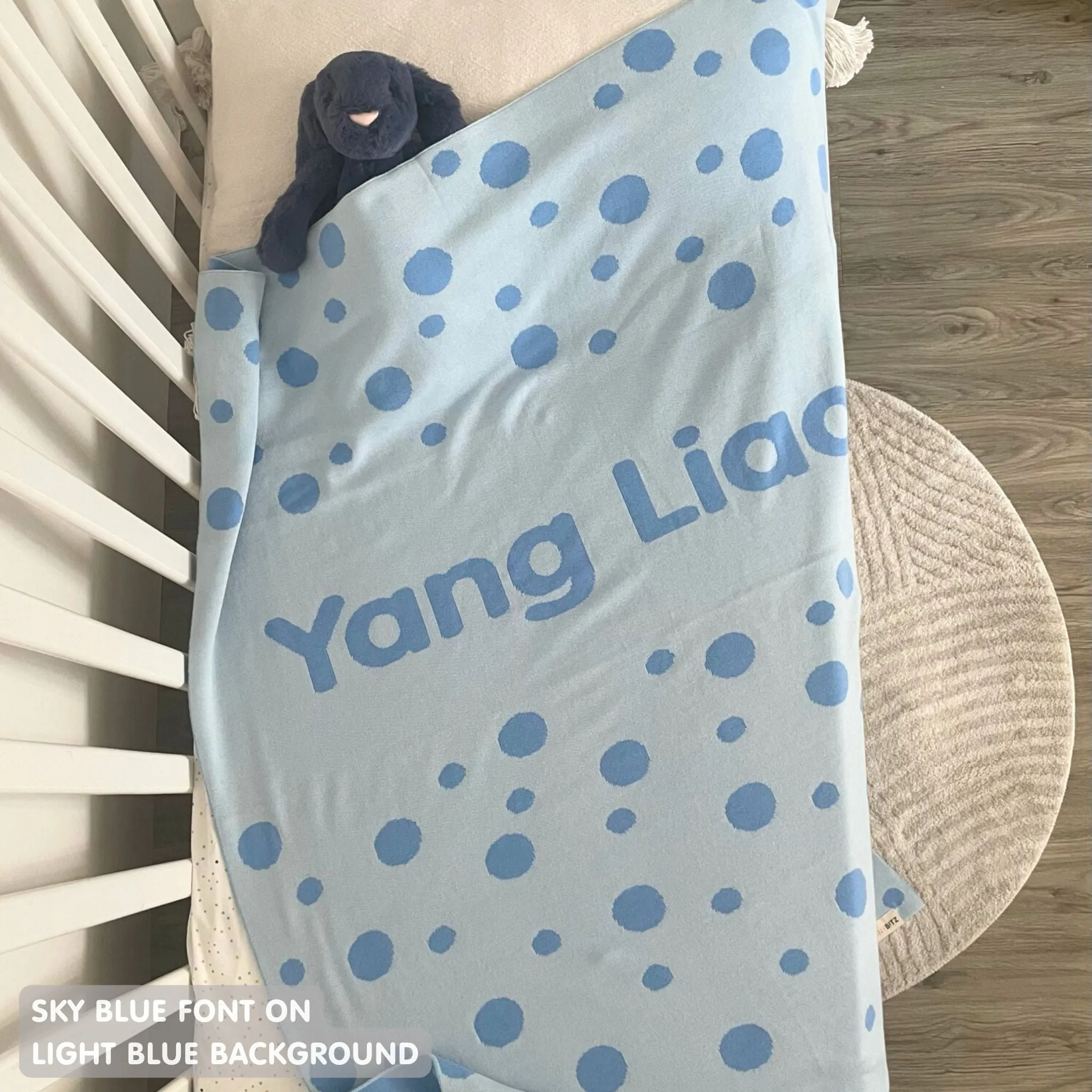 Personalized Blanket for Babies and Kids (The Dots)