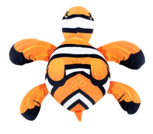 Plush Pop Art Soft Fuchsia Turtle Open Mighty  Orange Crush