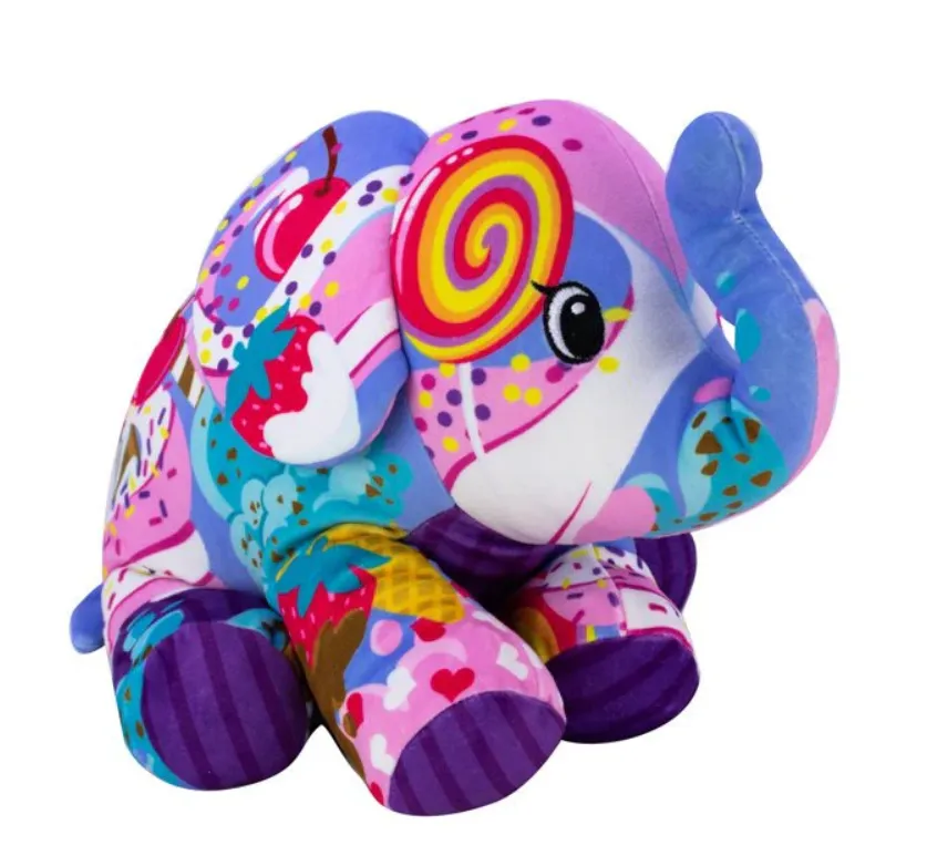 Pop Art Soft Mammoth Size Bean-Filled Collectible Plush Sweetie