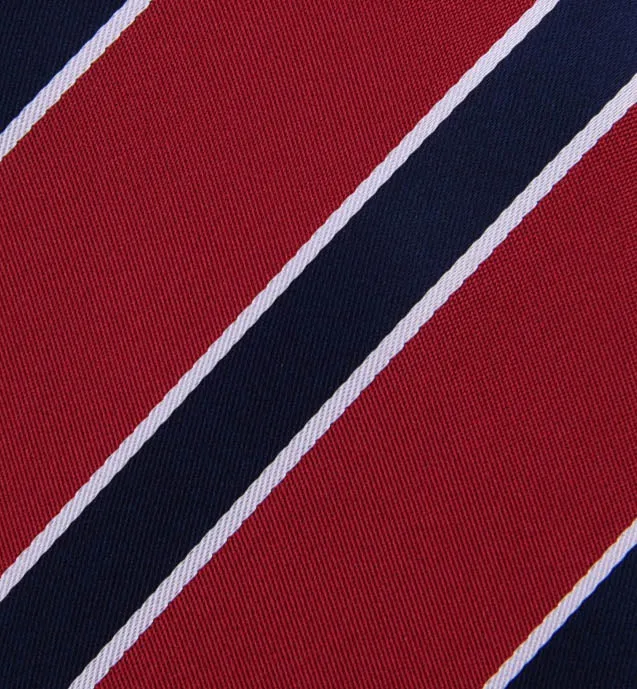 Red & Blue Sexy Formal Business Striped 3 Inch Tie Mens Professional Fashion