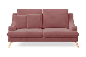 Savona 2 Seater Sofa Pink Velvet