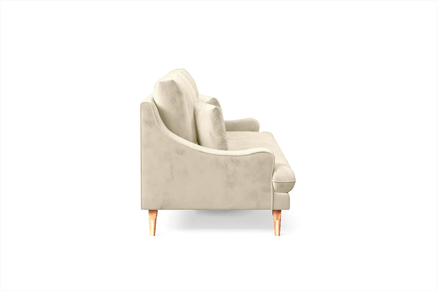 Savona 4 Seater Sofa Cream Velvet